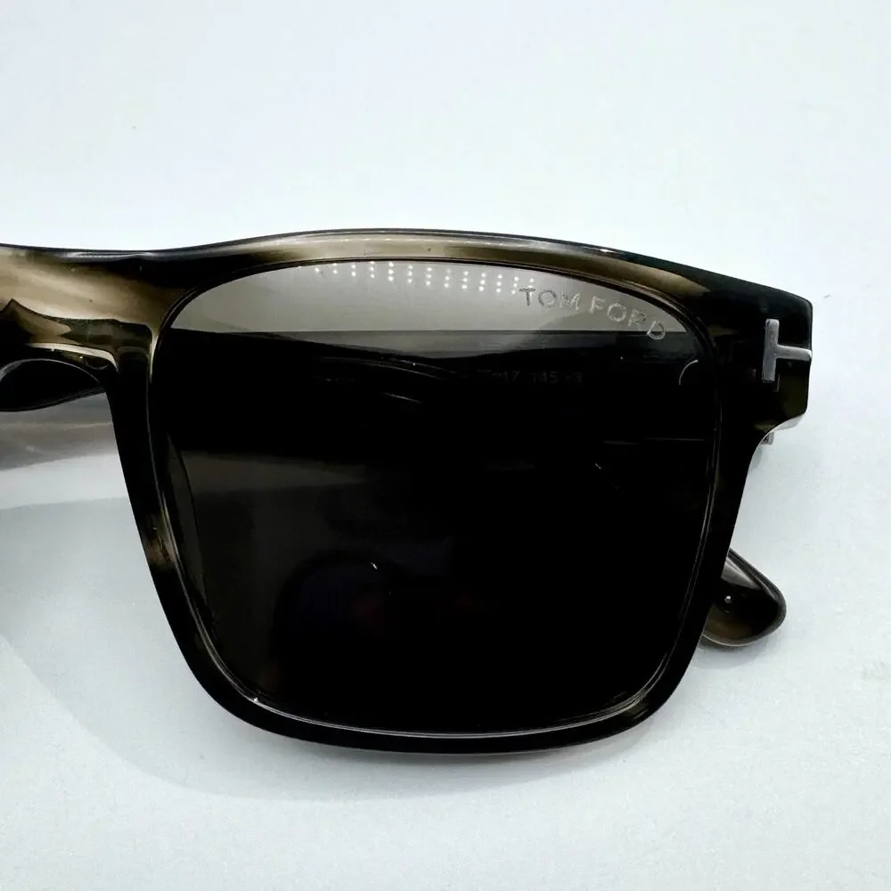 Tom Ford Sunglasses Calder TF1205 56A Gray Tortoise Frame Gray Lens 55-17-145